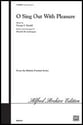 O Sing Out with Pleasure Two-Part choral sheet music cover